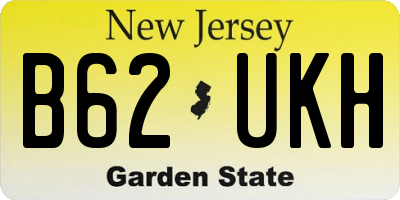 NJ license plate B62UKH