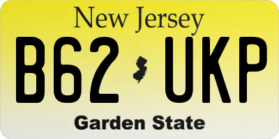 NJ license plate B62UKP