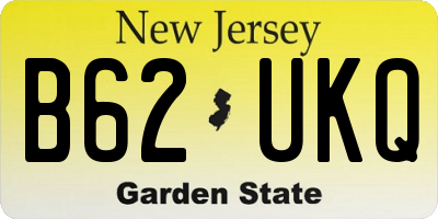 NJ license plate B62UKQ
