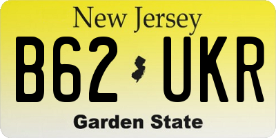 NJ license plate B62UKR