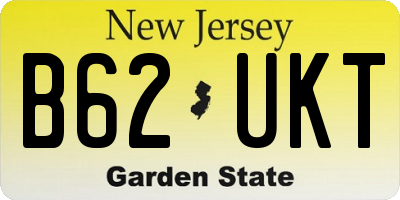 NJ license plate B62UKT