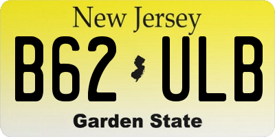 NJ license plate B62ULB