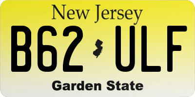 NJ license plate B62ULF