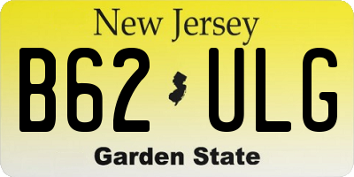 NJ license plate B62ULG