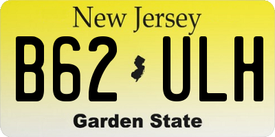NJ license plate B62ULH
