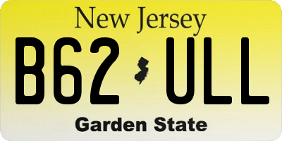 NJ license plate B62ULL