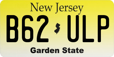 NJ license plate B62ULP