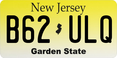 NJ license plate B62ULQ