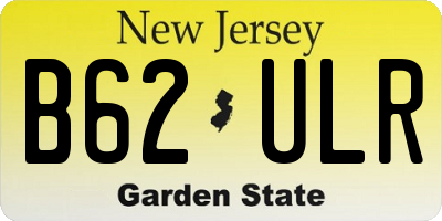 NJ license plate B62ULR