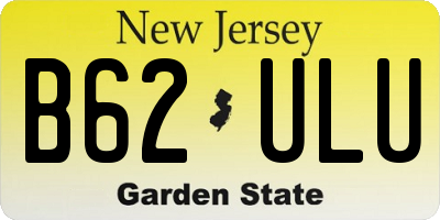 NJ license plate B62ULU