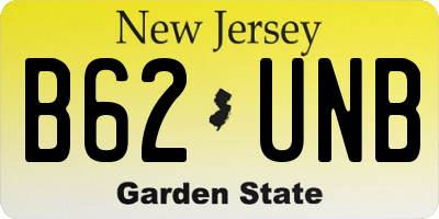 NJ license plate B62UNB
