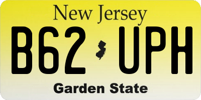 NJ license plate B62UPH