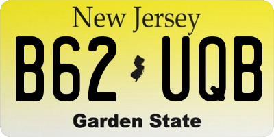 NJ license plate B62UQB