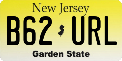 NJ license plate B62URL