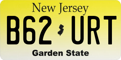 NJ license plate B62URT