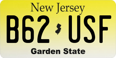 NJ license plate B62USF