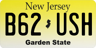 NJ license plate B62USH