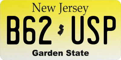 NJ license plate B62USP