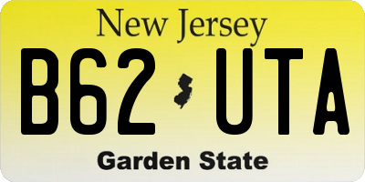 NJ license plate B62UTA