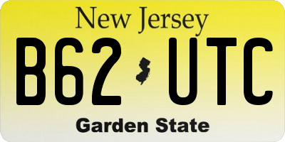 NJ license plate B62UTC