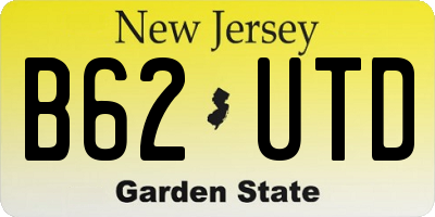 NJ license plate B62UTD