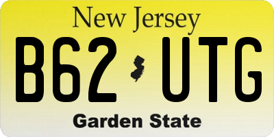 NJ license plate B62UTG