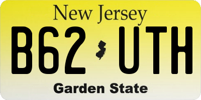 NJ license plate B62UTH