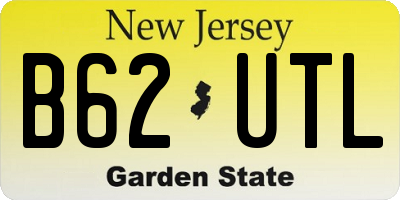 NJ license plate B62UTL