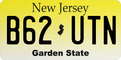 NJ license plate B62UTN