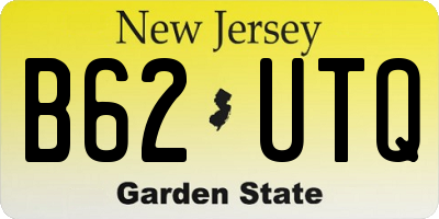 NJ license plate B62UTQ