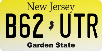 NJ license plate B62UTR