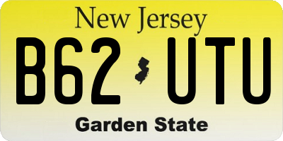 NJ license plate B62UTU