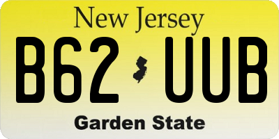 NJ license plate B62UUB