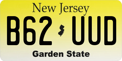 NJ license plate B62UUD