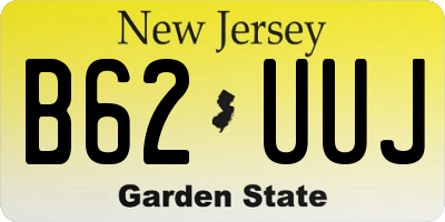 NJ license plate B62UUJ