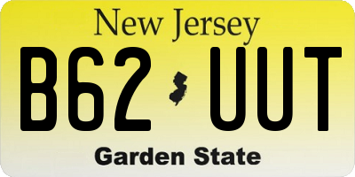 NJ license plate B62UUT