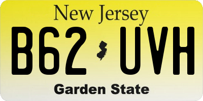 NJ license plate B62UVH