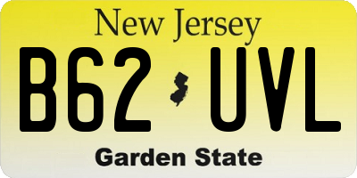 NJ license plate B62UVL