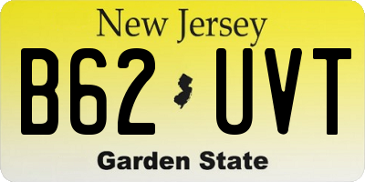 NJ license plate B62UVT