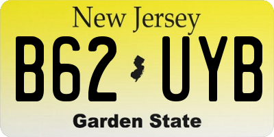 NJ license plate B62UYB