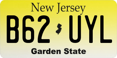 NJ license plate B62UYL