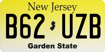 NJ license plate B62UZB