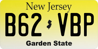 NJ license plate B62VBP