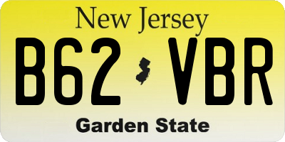 NJ license plate B62VBR