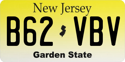 NJ license plate B62VBV