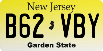 NJ license plate B62VBY