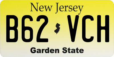 NJ license plate B62VCH