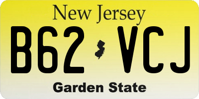 NJ license plate B62VCJ