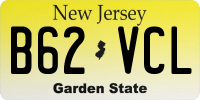 NJ license plate B62VCL