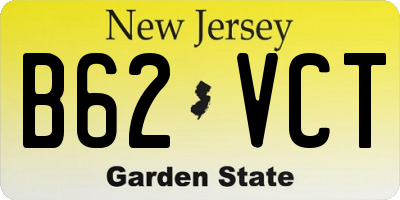 NJ license plate B62VCT